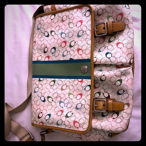 Coach Chelsea Signature Multicolor Messenger Bag - Picture 1 of 5